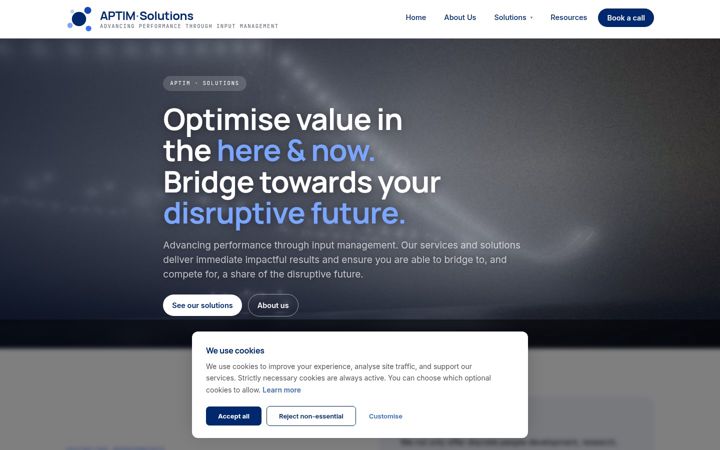 Screenshot of aptim-solutions.com