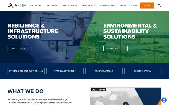 Screenshot of aptim.com