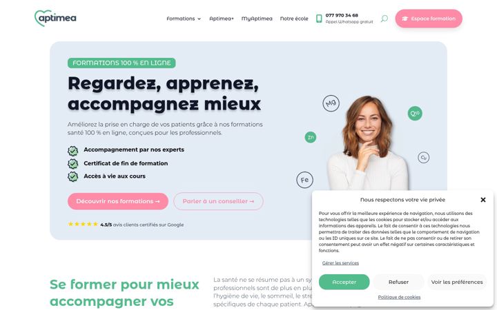 Screenshot of aptimea.com