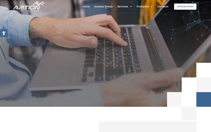 Screenshot of aption.es