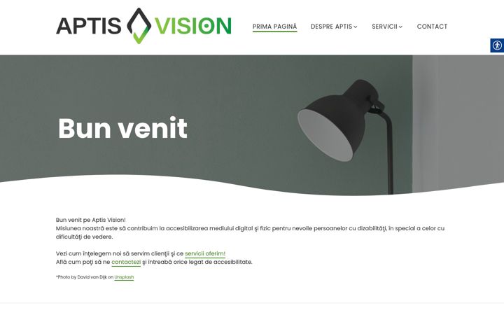 Screenshot stránky aptis.ro
