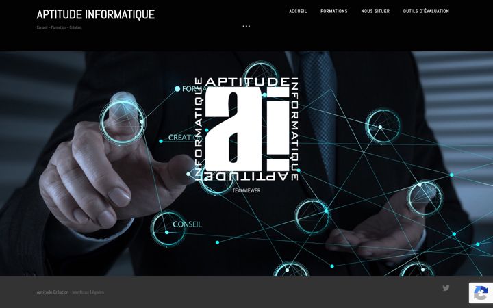 Screenshot of aptitude-informatique.fr