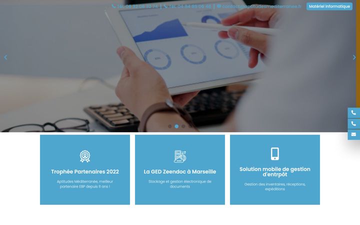 Screenshot of aptitudesmediterranee.fr