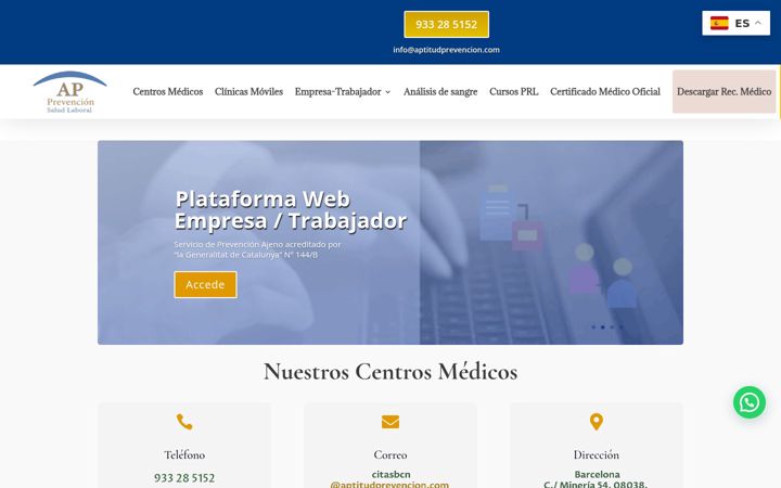 Screenshot di aptitudprevencion.com
