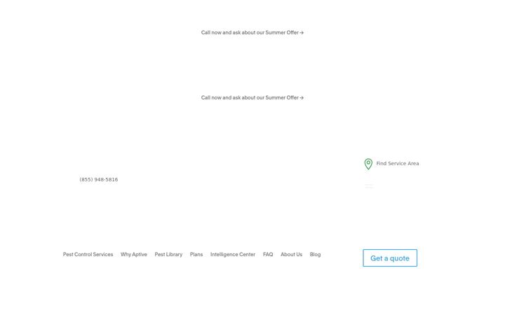 Screenshot of aptivepestcontrol.com