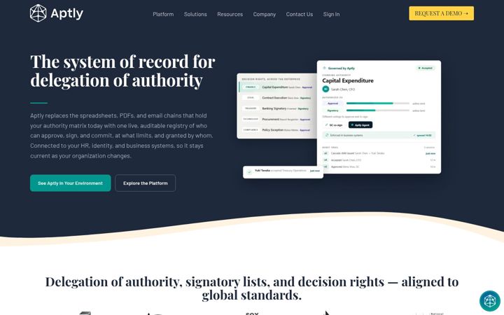 Screenshot di aptlydone.com