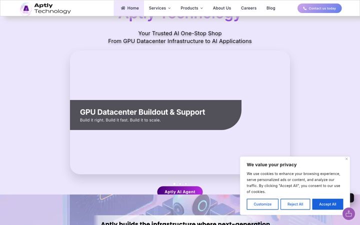 Screenshot di aptlytech.com
