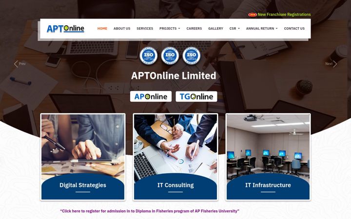 Screenshot of aptonline.in
