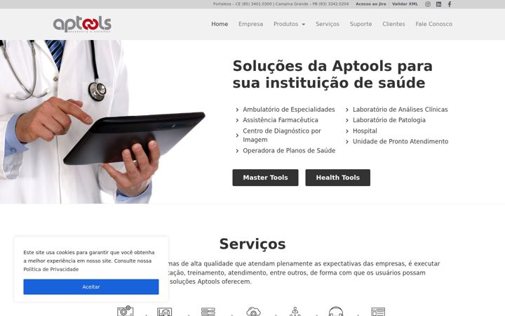 Skärmbild av aptools.com.br