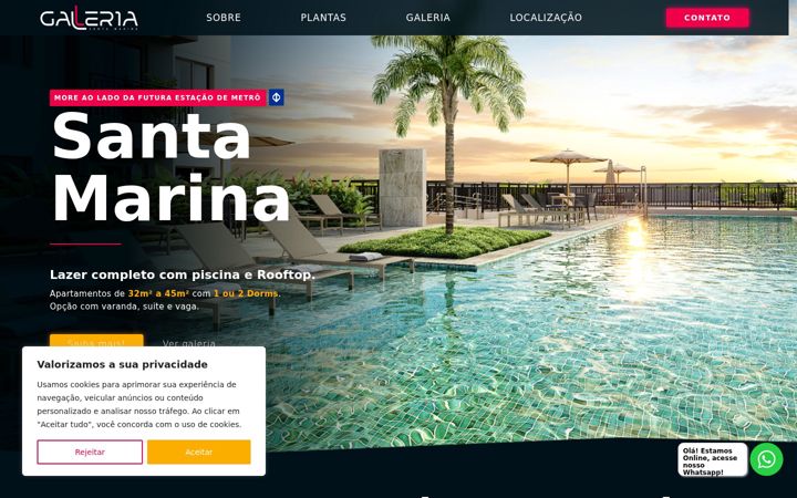 Screenshot di aptosmetrosantamarina.com