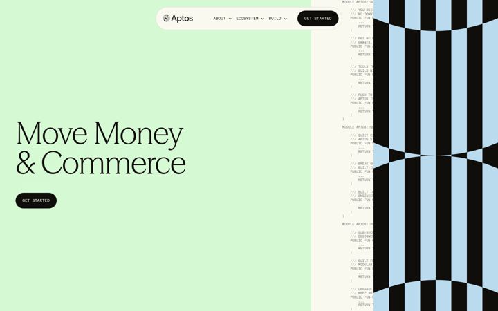 Screenshot of aptosnetwork.com