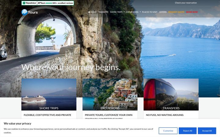 Screenshot of aptours.it