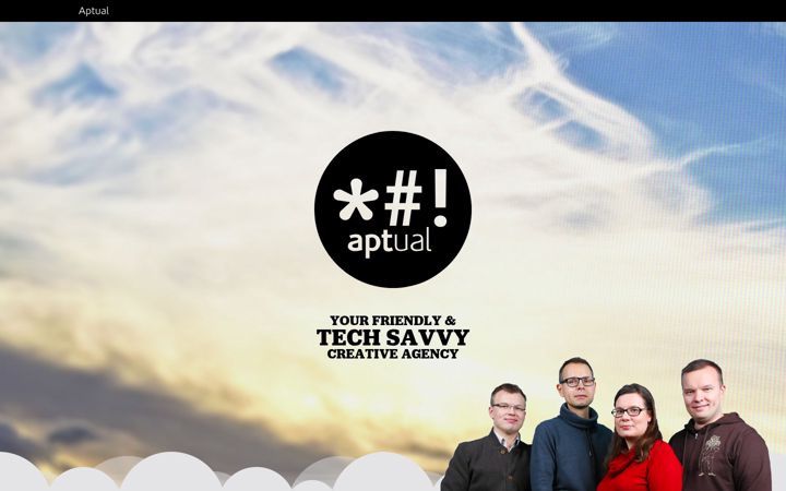 Screenshot of aptual.fi