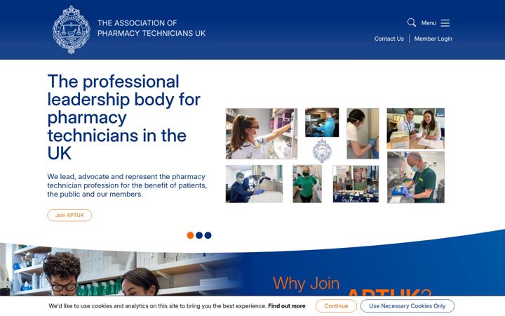 Screenshot of aptuk.org