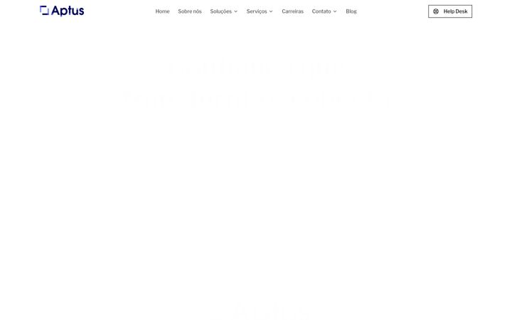Screenshot of aptus.com.br