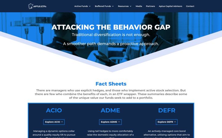 Screenshot of aptusetfs.com