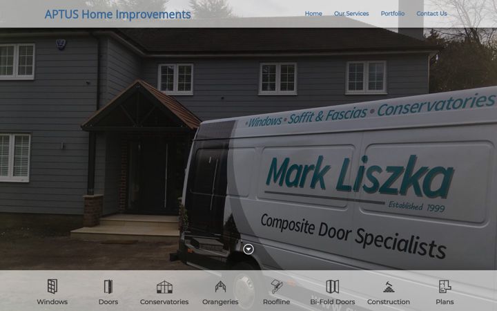 Screenshot von aptusgroup.co.uk