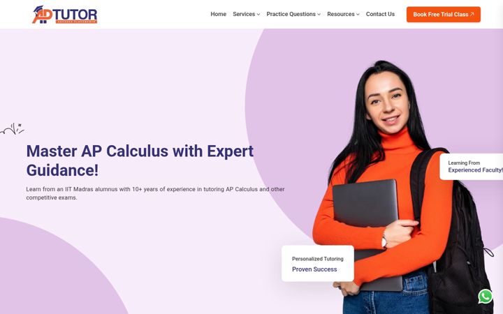 Screenshot of aptutor.in