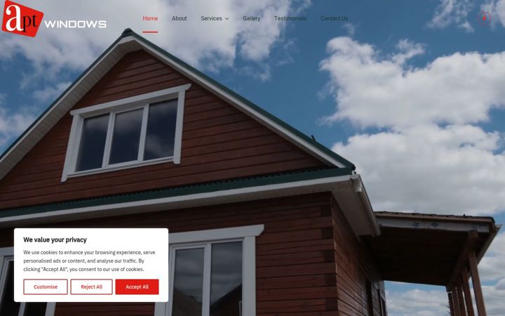 Screenshot of aptwindowsltd.co.uk