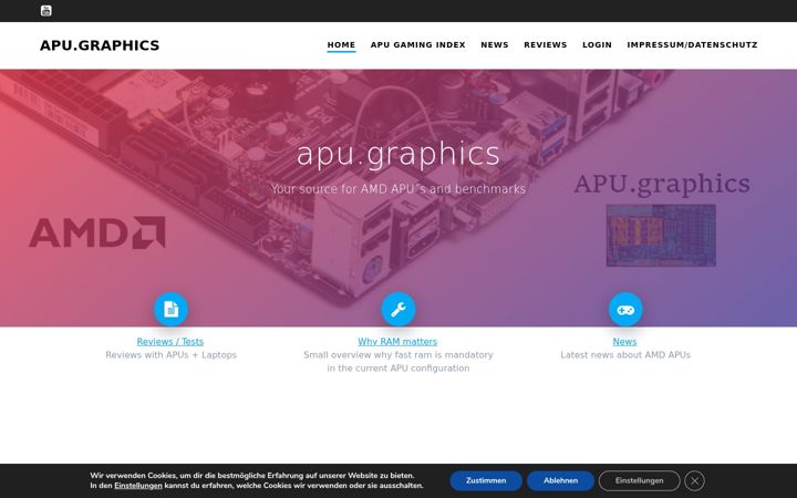 Screenshot of apu.graphics