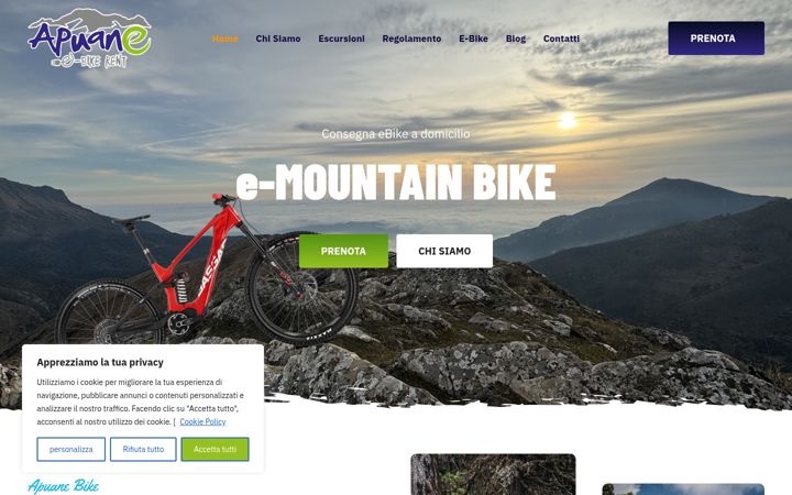 Screenshot of apuanebike.it