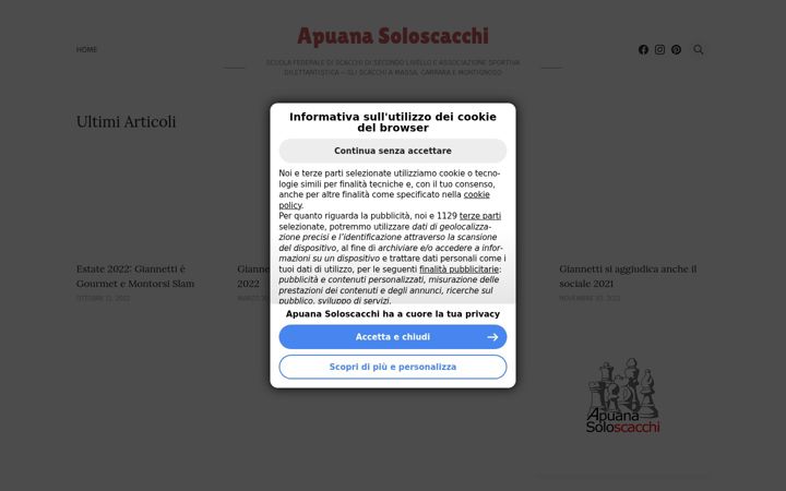 Screenshot of apuansoloscacchi.altervista.org