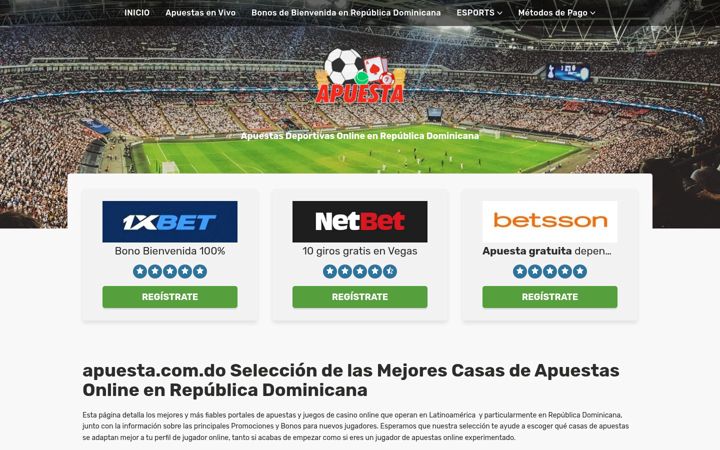 Screenshot of apuesta.com.do