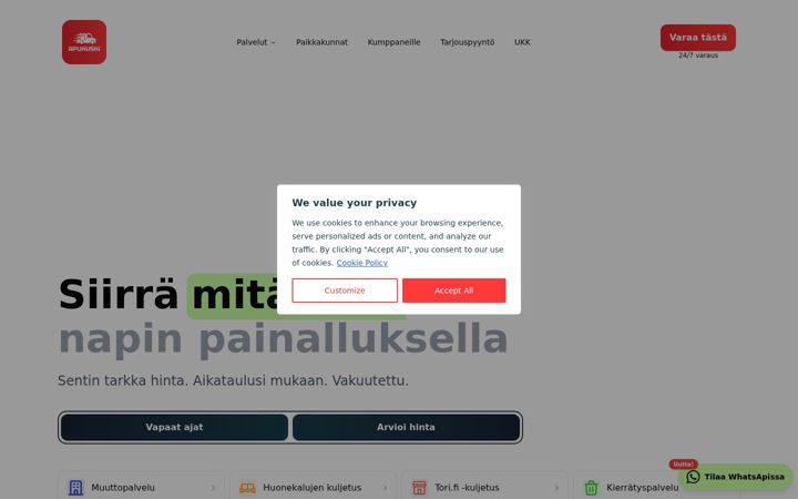 Captura de ecrã de apukuski.com