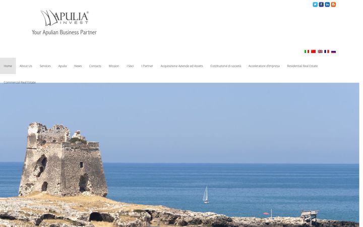 Screenshot of apuliainvest.com