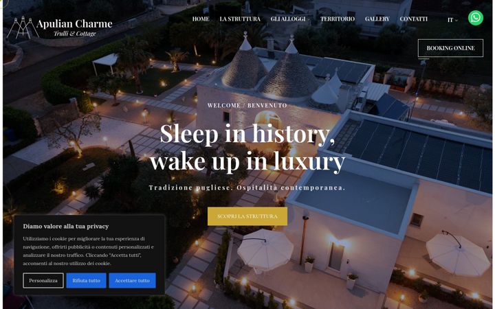 Screenshot of apuliancharme.com