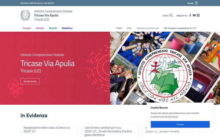 Screenshot of apuliascuola.edu.it