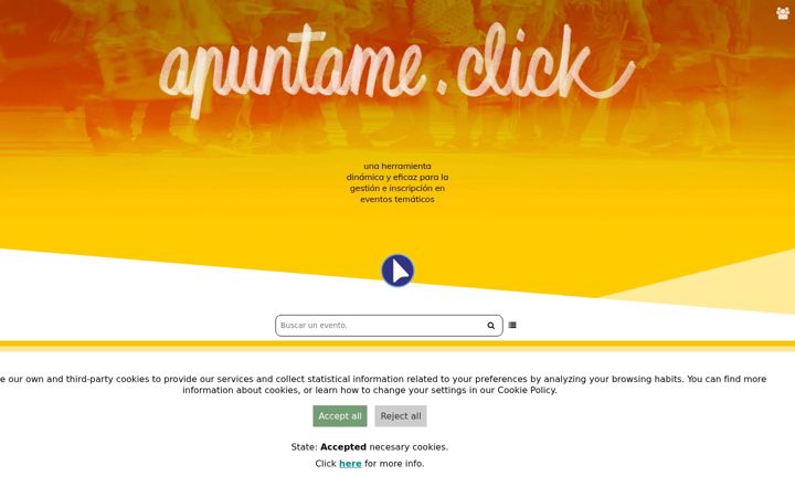 Screenshot stránky apuntame.click