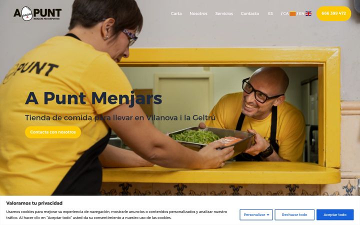Screenshot of apuntmenjars.com