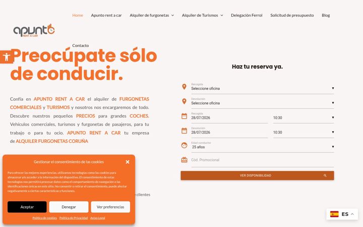 Screenshot of apuntorentacar.es