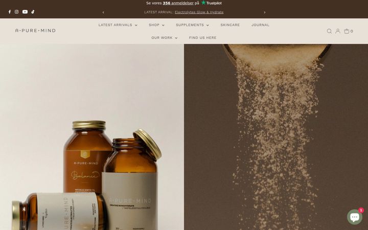 Screenshot of apuremind.dk