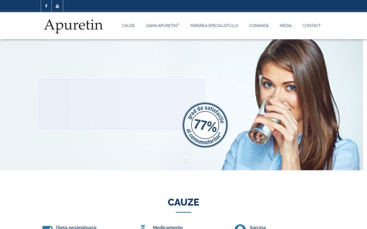 Screenshot of apuretin.ro