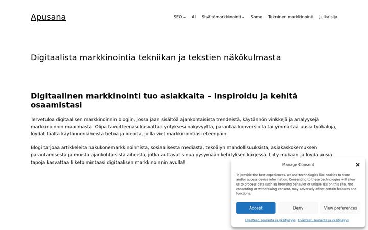 Ekrano kopija apusana.fi