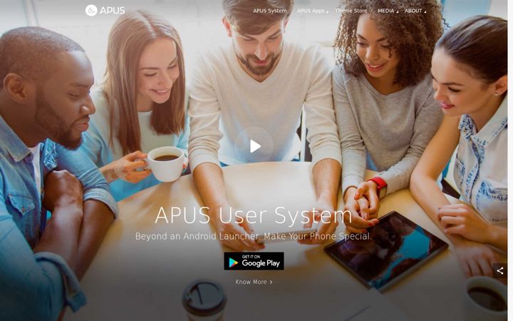 Screenshot of apusapps.com