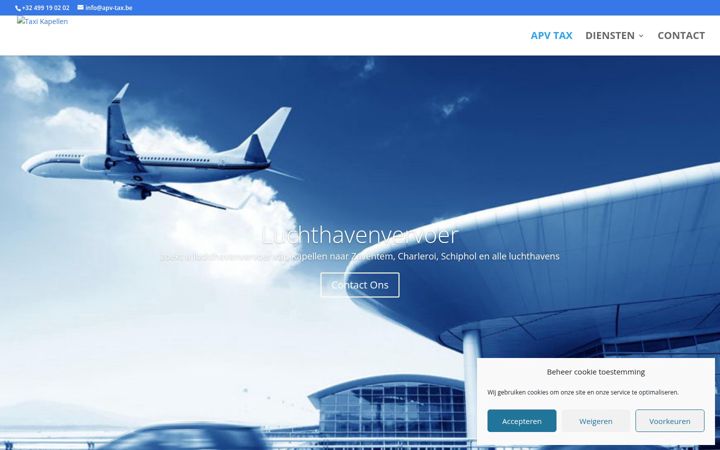 Screenshot of apv-tax.be