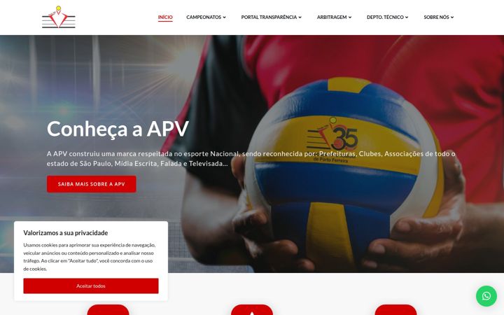 Screenshot of apv.esp.br