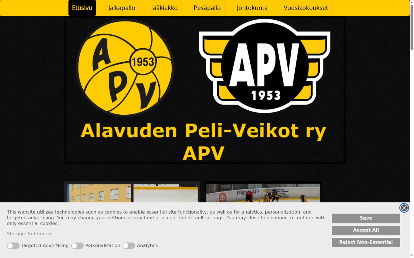 Screenshot tal-banner tal-kunsens muri qabel kwalunkwe interazzjoni