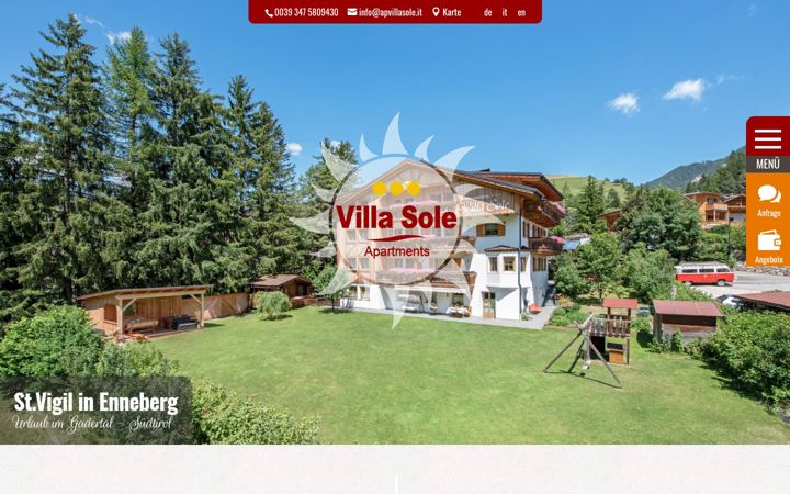 Ekrano kopija apvillasole.it