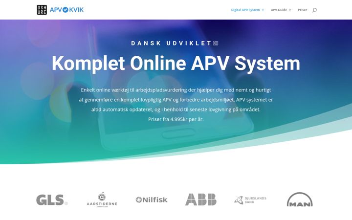 Screenshot of apvkvik.dk