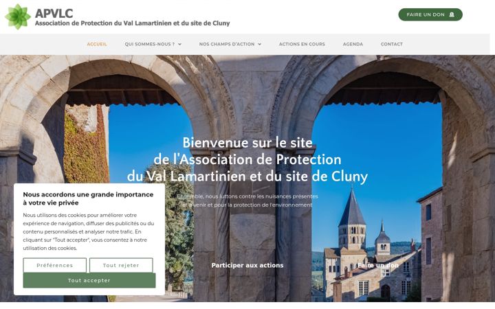 Screenshot of apvlc.org