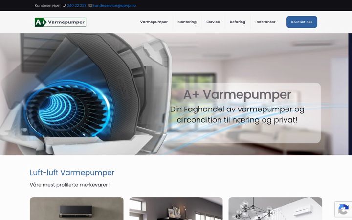 Screenshot of apvp.no