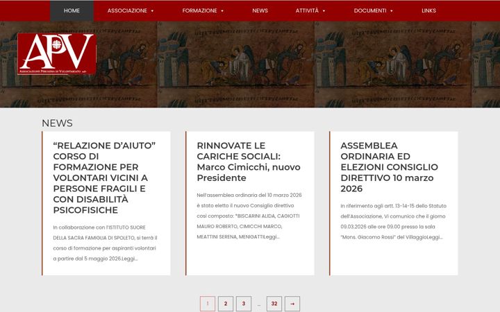 Snímek obrazovky apvperugia.it