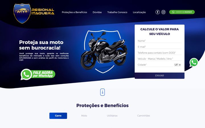 Screenshot of apvscotacao.com