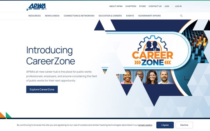 Screenshot of apwa.org