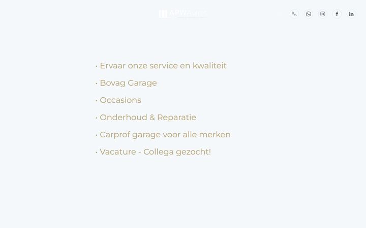 Screenshot of apwautos.nl