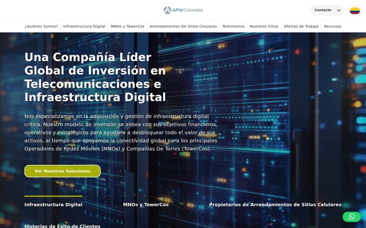 Screenshot ta' apwcolombia.co